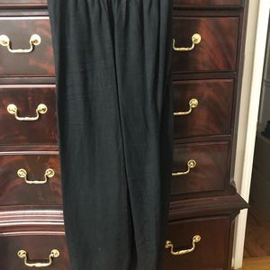 Black Bryn Walker Heavy Linen Wide leg pants.